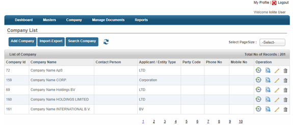 Iolite Trademark Search Tool