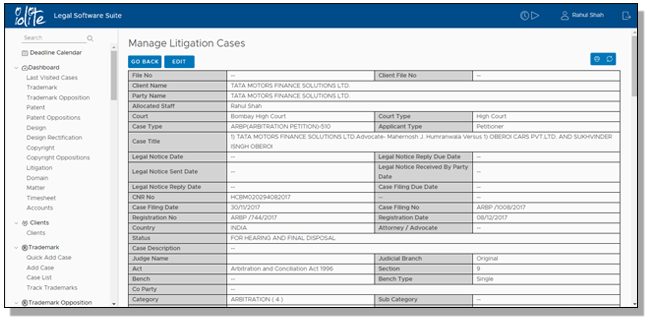 Litigation Docketing